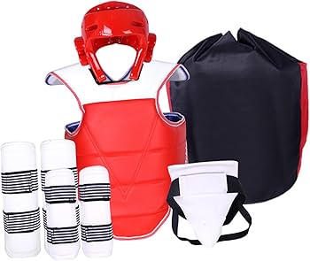 Amazon | QSTDGVPW テコンドー防具セット 男子テコンドーユニフォーム